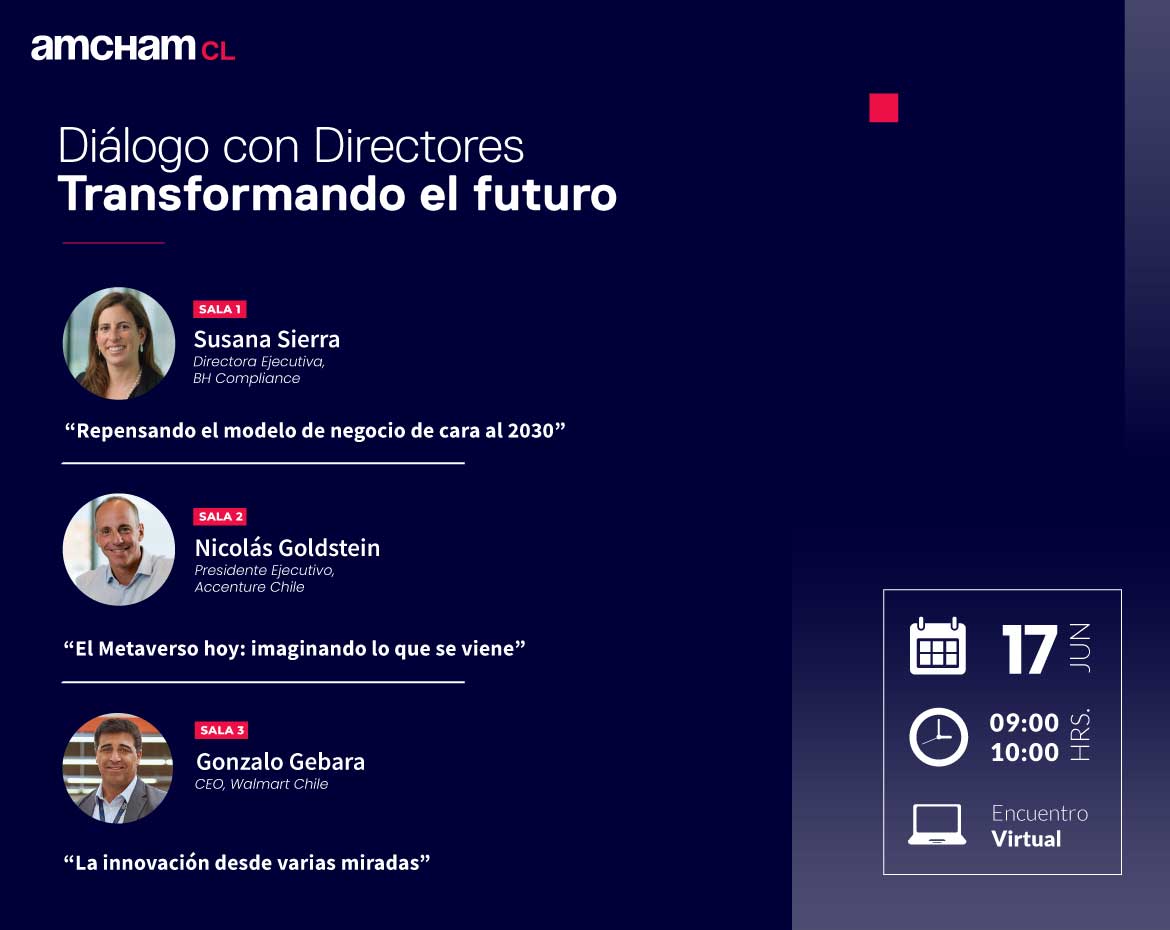 Breakout Rooms | Diálogo con Directores: Transformando el futuro - AmCham  Chile