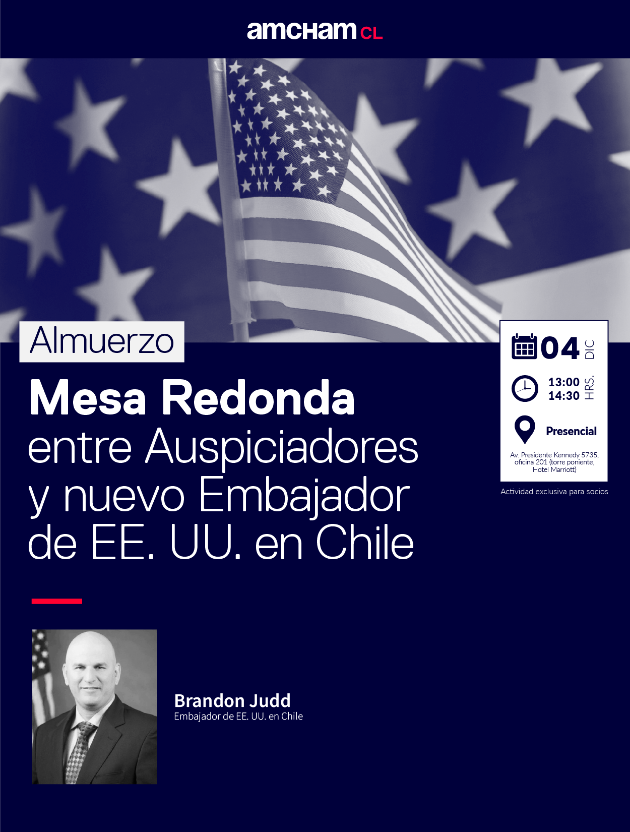 Almuerzo con el nuevo Embajador de Estados Unidos en Chile, Brandon ...