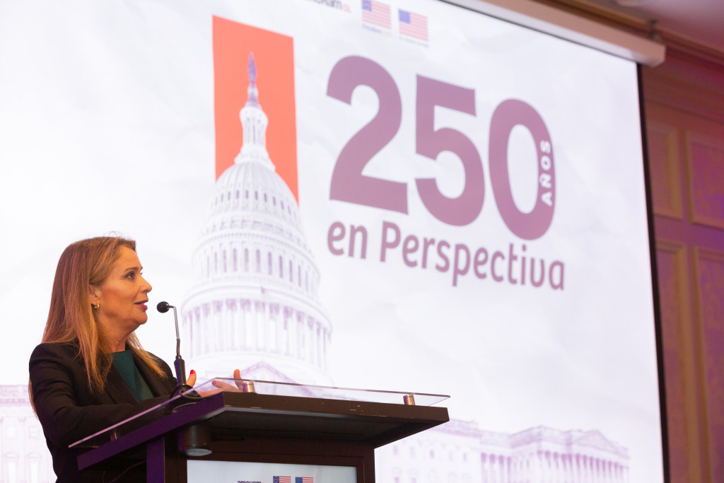 Fernanda Soza, Gerente General de AmCham Chile, en el cierre del ciclo 250 Años en Perspectiva